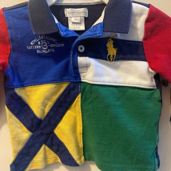 Ralph Lauren Colorblock Long Sleeve Polo Shirt - Picture 4 of 8